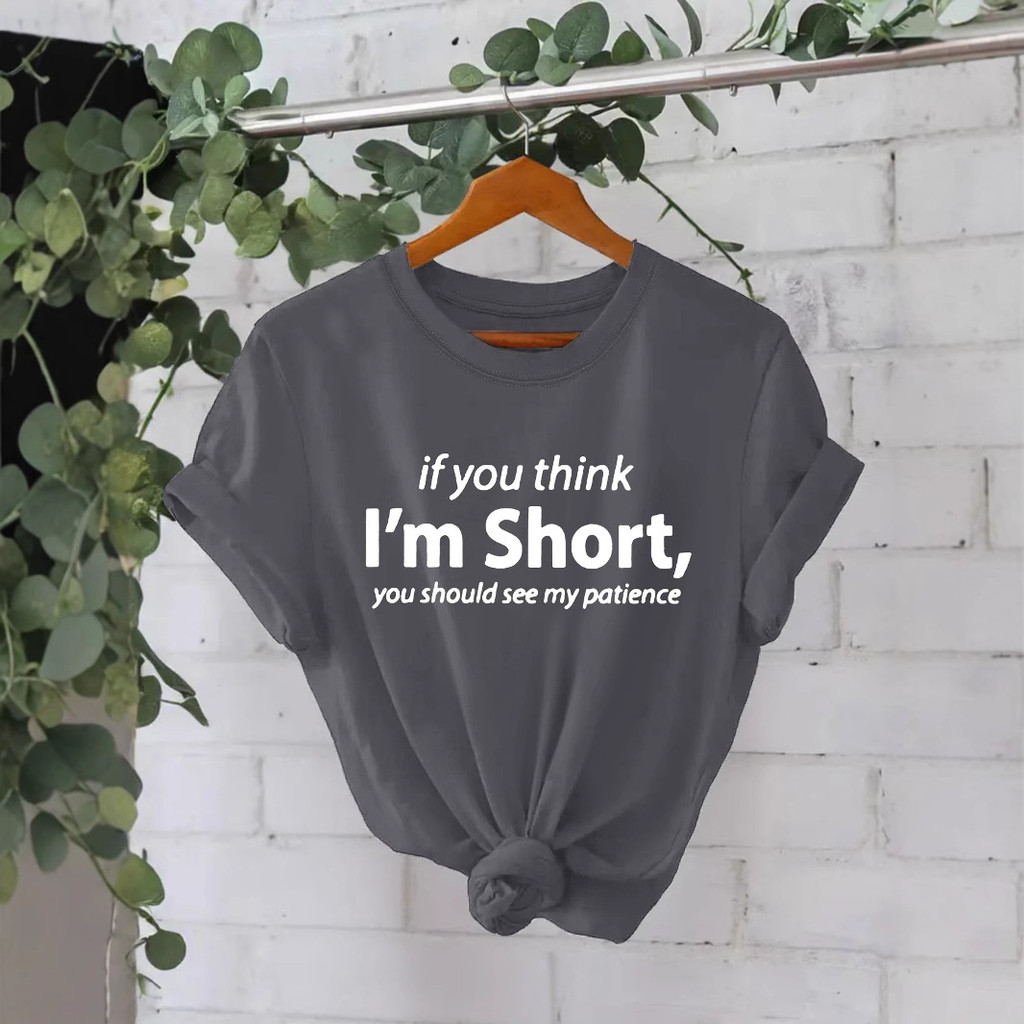 เกาหลีเกาหลี2026สถานีอิสระยุโรปอเมริกาฉันสั้นพิมพ์ผ้าฝ้ายแท้รอบคอหลวมแขนสั้นขนาดบวกเสื้อยืดข้ามพรมแด