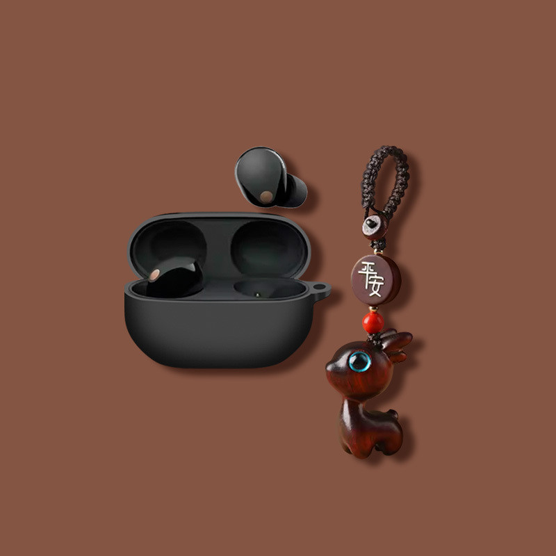 Sony wf1000xm5 เคสหูฟัง Sony WF-1000XM3/WF-1000XM4 หูฟังป้องกันกรณี Soft Case ปีใหม่ Lucky ลูกแมว