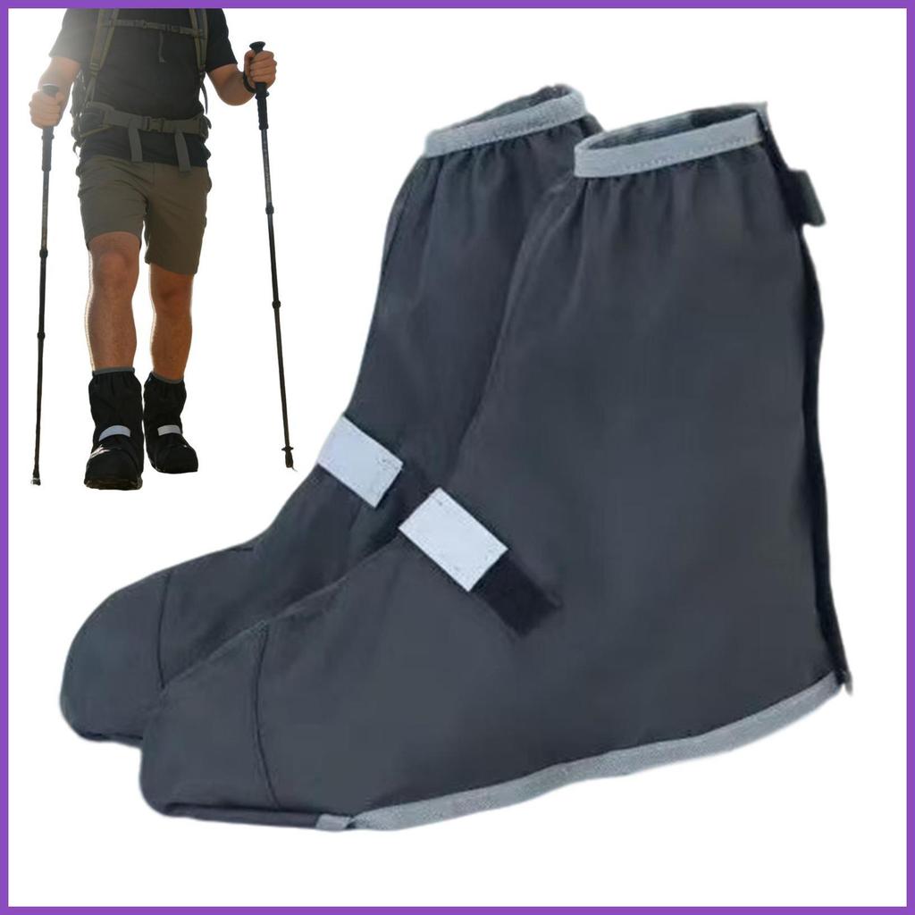 Boot Gaiters ปรับ Windproof Overshoes Low Gaiters สําหรับรองเท้าเดินป่าสําหรับผู้ชายผู้หญิง Trekking