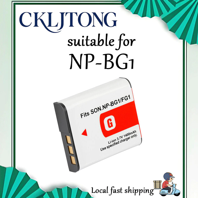 เหมาะสําหรับ Sony NP-BG1 (ใช้งานร่วมกับ FG1) แบตเตอรี่กล้อง DSC-W150 W170 W200 W210 W290 W300 (CKLJTONG OEM แบตเตอรี่)