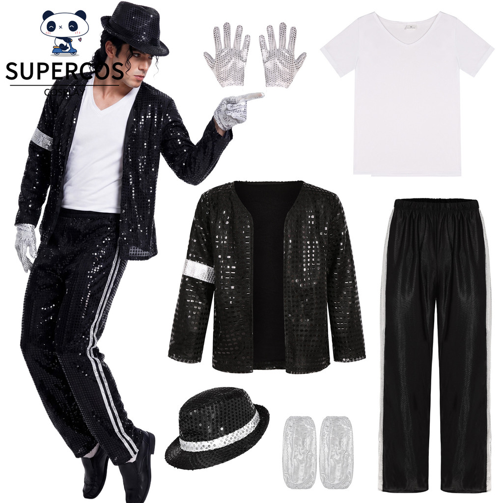 ชุดเครื่องแต่งกายเวทีคอสเพลย์ Michael Jackson MJ สําหรับ Show Disco Party
