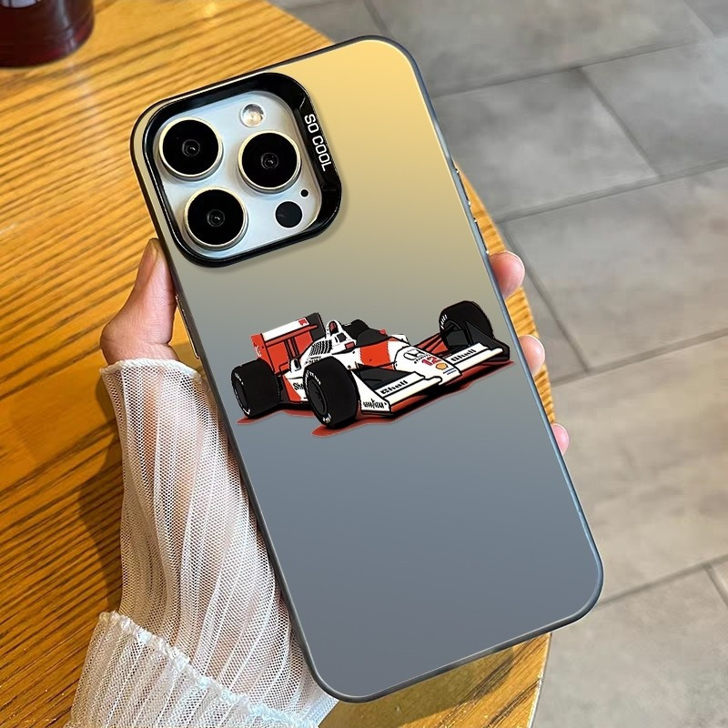 Hard Back Soft Edge F1 Racing Icon อินเทรนด์ Cool เหมาะสําหรับ iPhone 17 16 15 14 13 12 11 PRO MAX เ