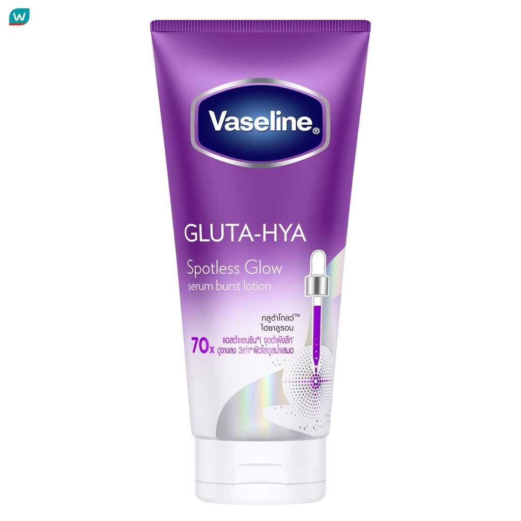 Vaseline วาสลีน กลูต้า-ไฮยา เซรั่ม เบิสท์ โลชั่น สปอตเลส โกลว์ 300 มล.