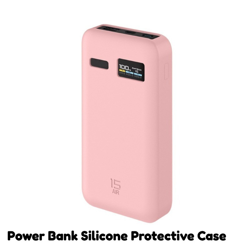 Power Bank เคสซิลิโคนสําหรับ CUKTECH No.15 AIR 15000mAh 100W Anti-Fall ป้องกัน Soft Case สําหรับ CUK