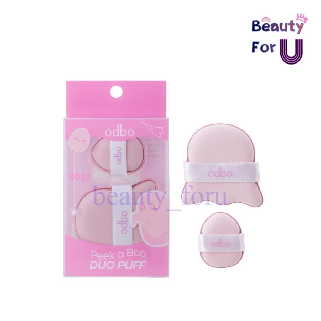 Odbo Peek A Boo Duo Puff od8083 พัฟแต่งหน้า  บรรจุ 2 ชิ้น
