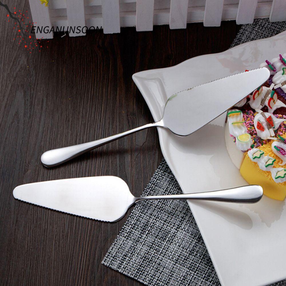 ENGANUNSOON 2Type Pizza Shovel Pastry Pie Cutter สแตนเลส