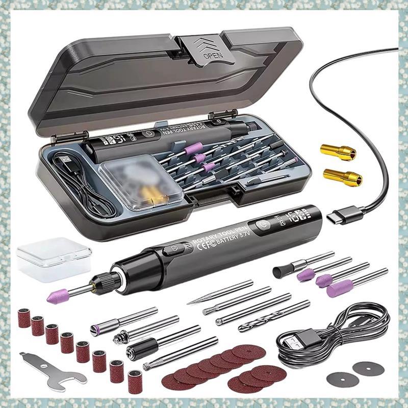 [h5bl3j6wj.ph] เจาะปากกาแกะสลักไฟฟ้าเครื่องบดขนาดเล็กไร้สาย 3.7V 10000-16000r ไร้สายเครื่องมือโรตารี