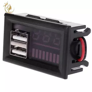 [GOOY] Car12V แบตเตอรี่แรงดันไฟฟ้าและจอแสดงผลไฟฟ้ามิเตอร์ดิจิตอลแบตเตอรี่รถยนต์โวลต์มิเตอร์ LED แบตเตอรี่ตัวบ่งชี้ระดับชาร์จตะกั่วกรด TH