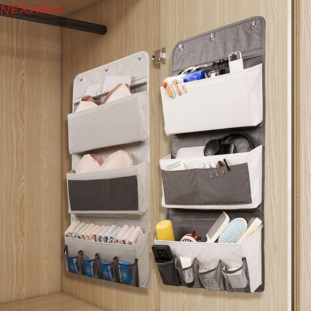 ถัดไป‌ กระเป๋าแขวนประตู, Multi-layer Creative หอพักแขวนกระเป๋า, Over The Door Space Saver ผ้าไม่ทอทนทานกระเป๋าเก็บเครื่องสําอางห้องนั่งเล่น
