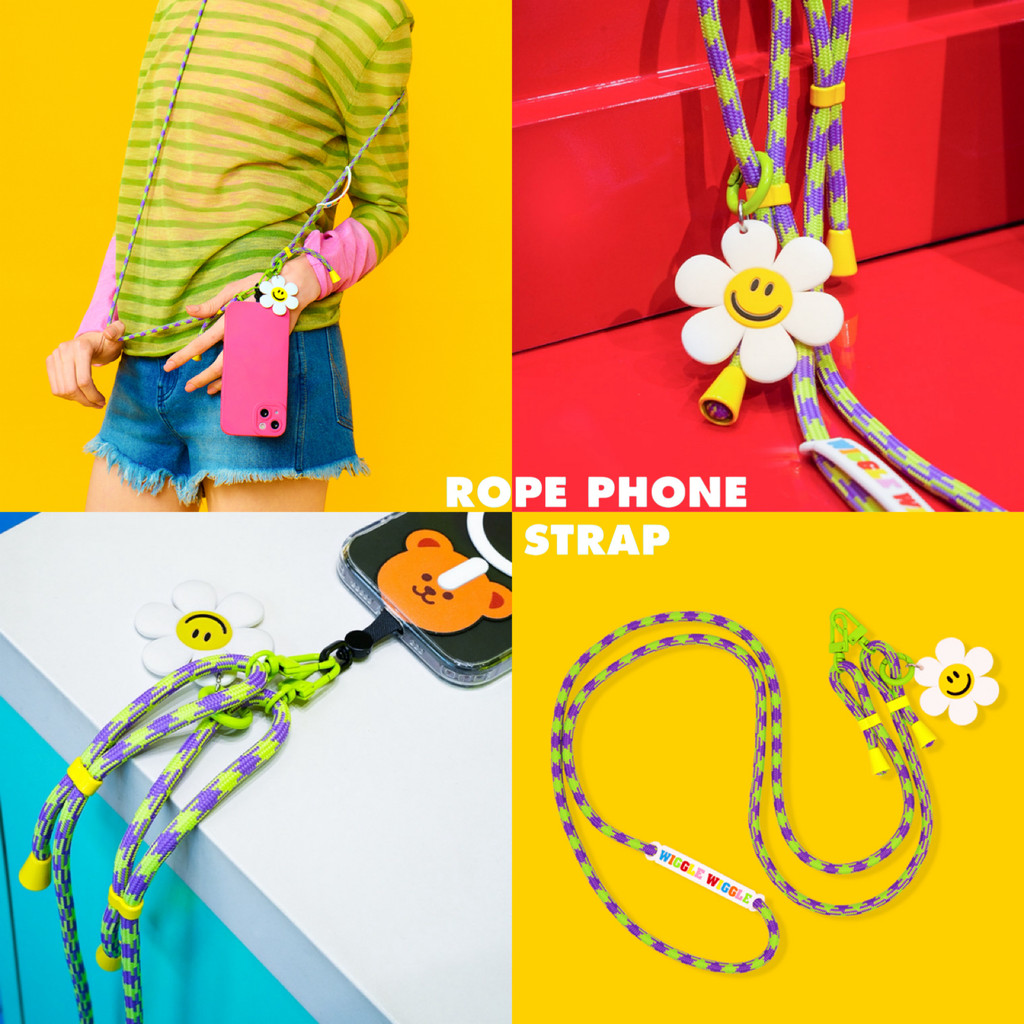 WiggleWiggle Rope Phone Strap / สายคล้องมือถือ สายสะพายมือถือปรับระดับได้