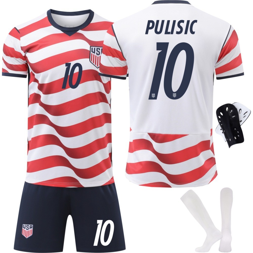 ⚽️USA เสื้อบอลอเมริกา 2026 เหย้า เบอร์ 10 ชุดเด็ก ผู้ชาย ผู้หญิง