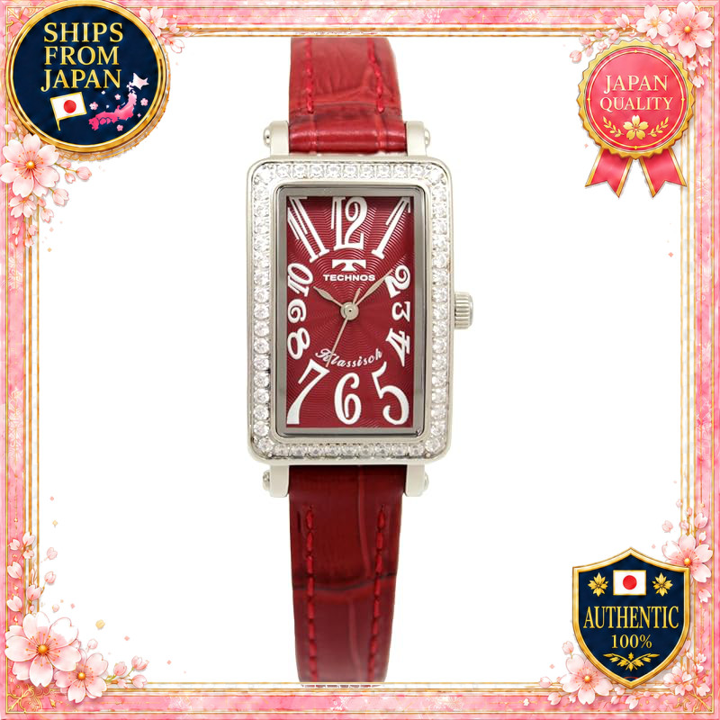 TECHNOS Pave Watch T9935SR