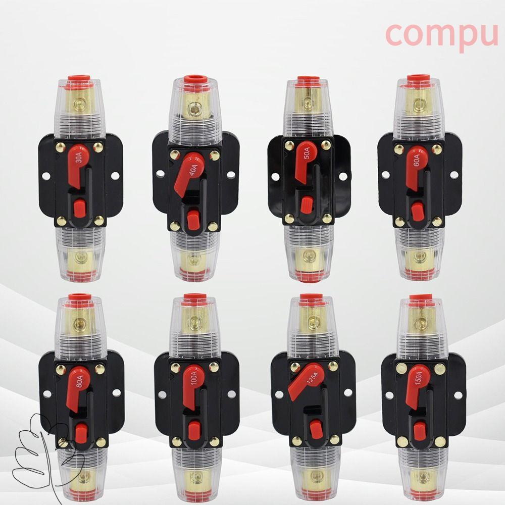 COMPU DC Resettable Circuit Breaker, 60A 50A 40A 30A 150A 125A 100A 80A Self Recovery Circuit Breake