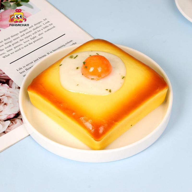 ฉ เหยื่อลดความเครียดทอดไข่ขนมปังสกุชชี่ของเล่นที่เพิ่มขึ้นช้าสําหรับสํานักงานหรือบ้าน ชั่วโมง