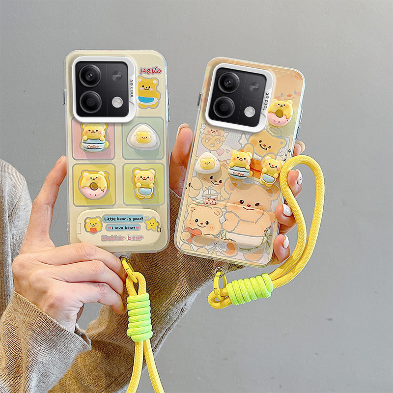 เคส POCO X6 5G เคส Redmi เคส พร้อมสร้อยข้อมือเคสโทรศัพท์แบบแข็ง BB-CYJZ