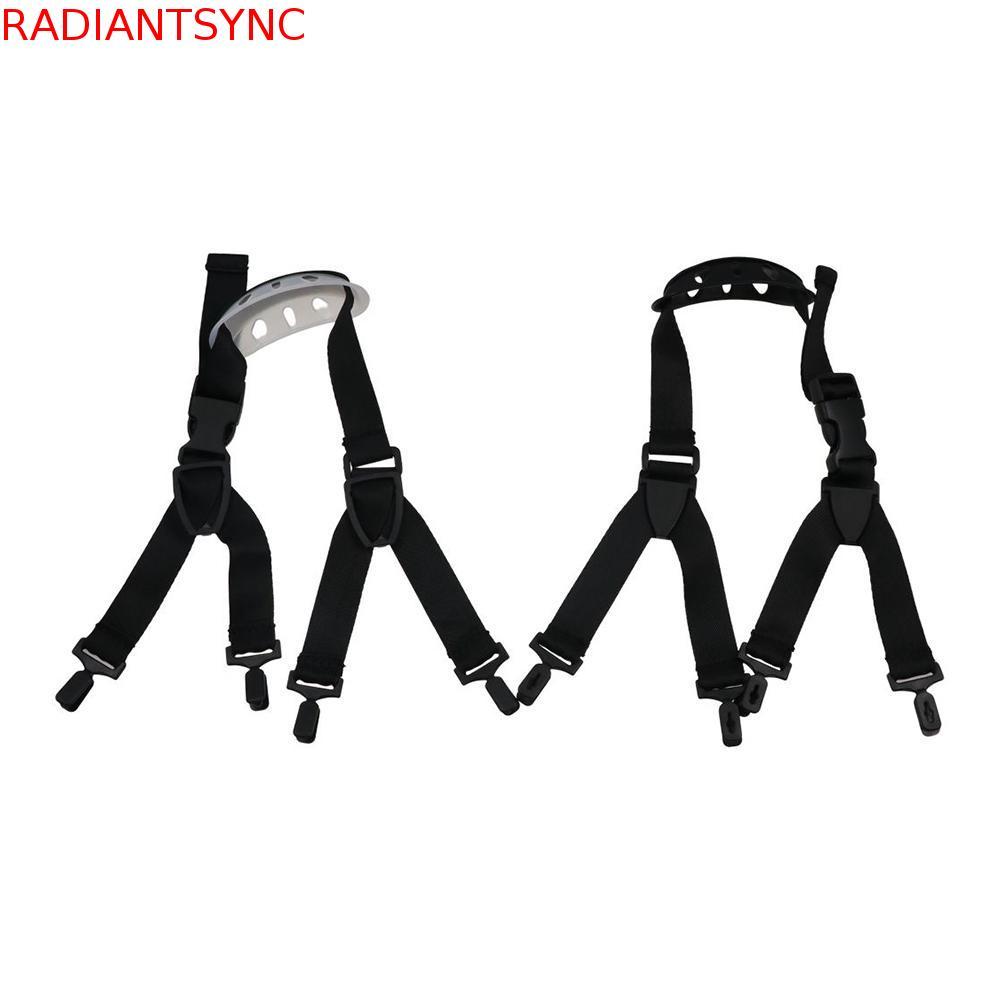 RADIANTSYNC สายรัดคางหมวกกันน็อคทนทานทนต่อการสึกหรอรูปตัว Y ที่ถอดออกได้ด้วยอุปกรณ์เสริมหมวกกันน็อค Chin Cup หมวกแข็ง Chin Strap
