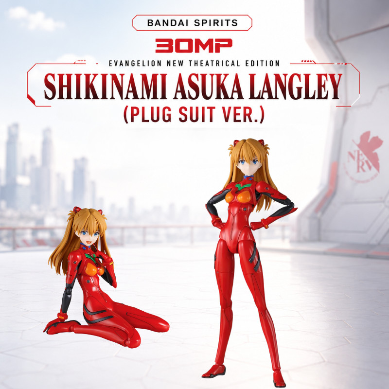 BANDAI SPIRITS 30MP Evangelion Asuka Langley Plug Suit Plastic Model Anime pre-colored plastic model kit