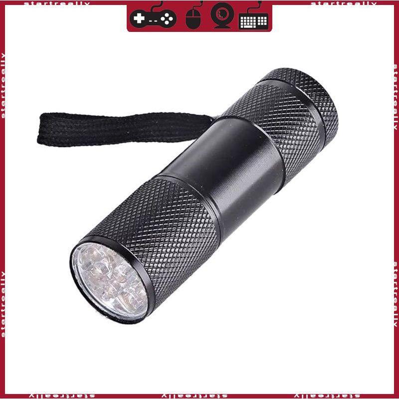 ST มือถือ 9W UV เรซิ่น Curing โคมไฟ 9 LED 395nm UV เรซิ่นเครื่องเป่าเล็บ Blacklight ไฟฉายเครื่องประดับเครื่องมือ