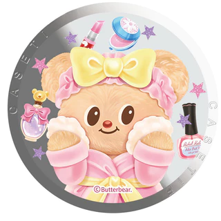 น่ารักเนยหมียึดยึดแอปเปิ้ลมือถือแม่เหล็กยึดแหวนยึดแม่เหล็กที่แข็งแกร่ง