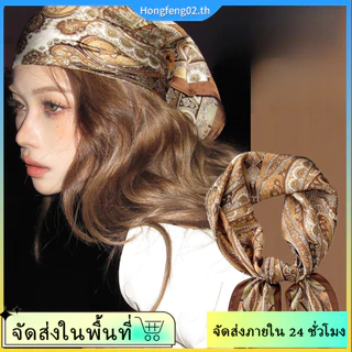 (จัดส่งในพื้นที่) ผ้าพันคอพิมพ์ลายเก๋ไก๋ เครื่องประดับคอสไตล์ฮิปฮอป Y2K เหมาะสำหรับสาวแฟชั่น