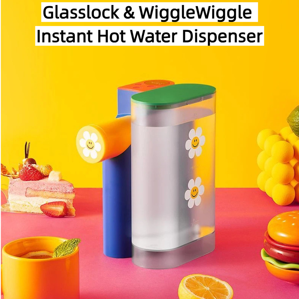 Glasslock & WiggleWiggle ตู้ทําน้ําร้อนทันที Co-Branded Mini ที่เก็บของพับได้แบบพกพา
