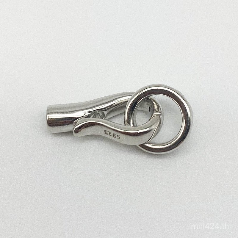 Yansheng สร้อยคอ Ending Pearl สร้อยข้อมือการเชื่อมต่อหัวเข็มขัด S925 Pearl Silver Buckle แฟชั่น DIY 