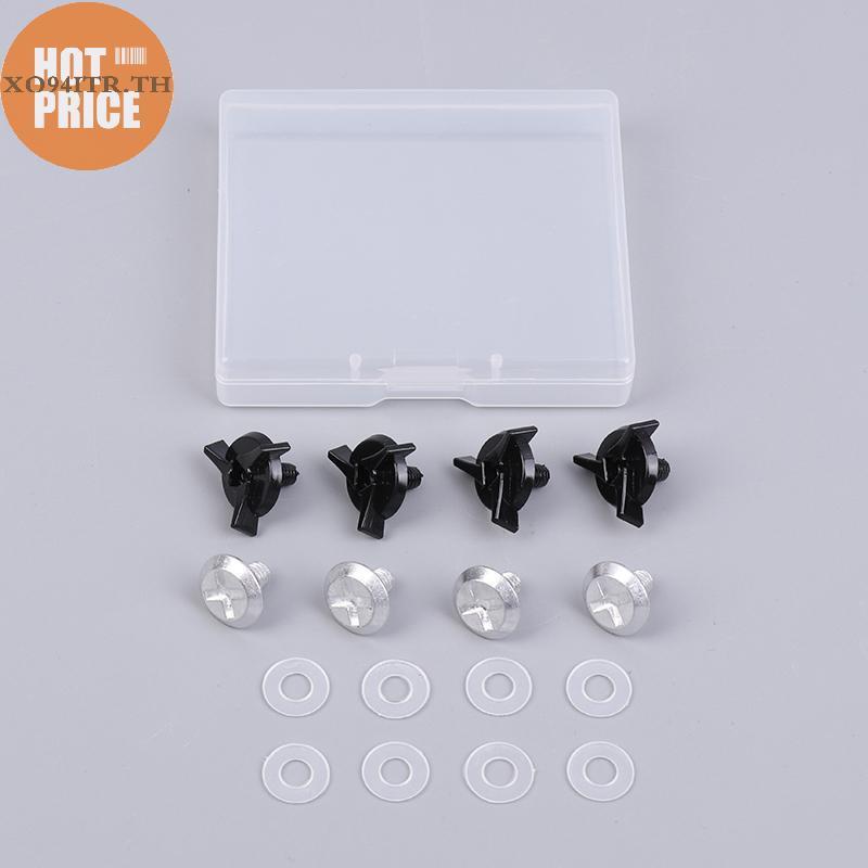 XOITR 8 ชิ้น/เซ็ต Motocross หมวกอุปกรณ์เสริมสกรูสกรูพิเศษสําหรับ Off Roads หมวกกันน็อคอลูมิเนียมหมวก