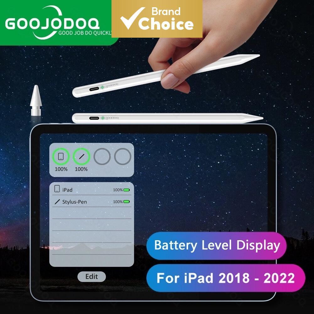 GOOJODOQ ปากกาสไตลัส 2-in-1 - รองรับการปฏิเสธฝ่ามือสําหรับ iPad Pro 11/12.9, Air 4/5 และ Gen 9/10 (2018-2022)