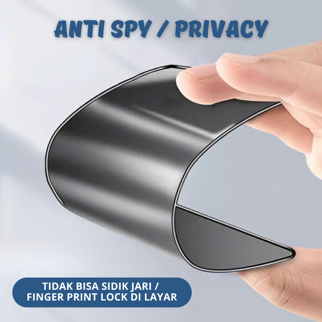 กระจกนิรภัย Xiaomi Redmi A1, A2 Ceramic Anti spy Privacy