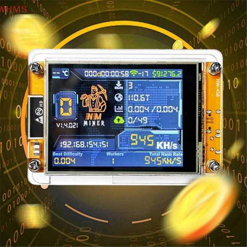 (WHMS) 1060KH/S Nerdminer Nmminer อัพเกรด Harshrate 2.8 นิ้วจอแสดงผลอัจฉริยะ Bitcoin Crypto Solo Lot