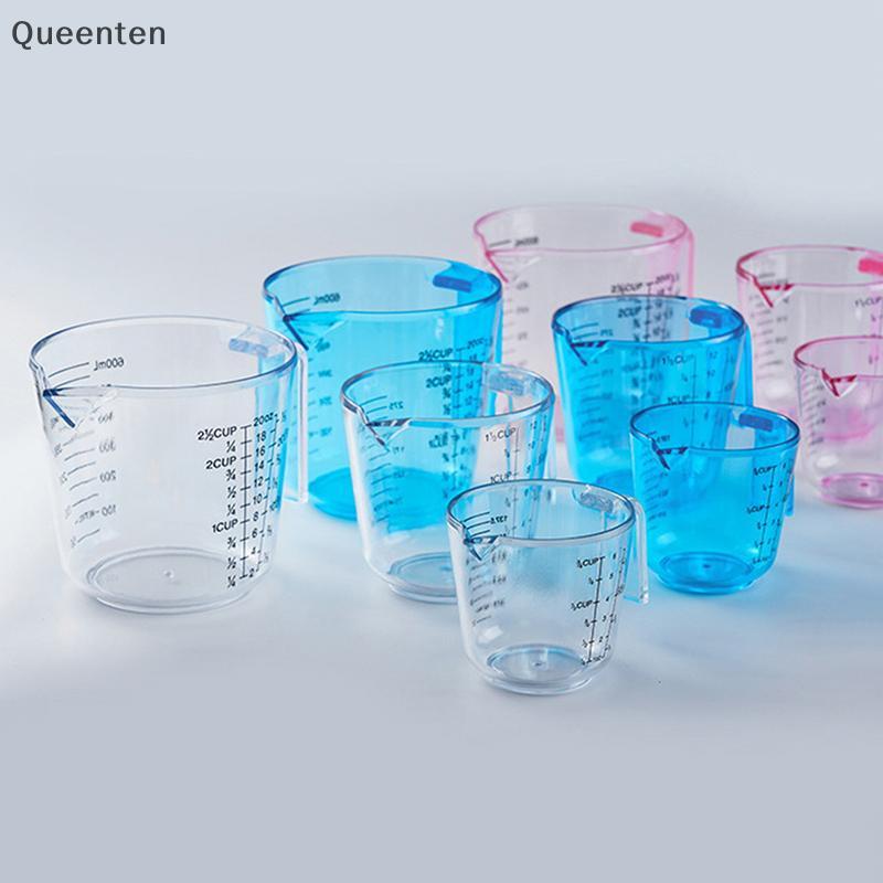 Queenten 1 PC 150/300/600Ml อเนกประสงค์ถ้วยตวงพลาสติกทนความร้อนพร้อมถ้วยตวงขนาดอุปกรณ์ครัว QT