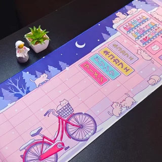 ล้างสต๊อก🔥แผ่นรองเมาส์ 80x30 cm | Desk Mat แผ่นรองเม้าส์ Gaming Mousepad | เย็บขอบ ฐานยางกันลื่น ส่งจากไทย