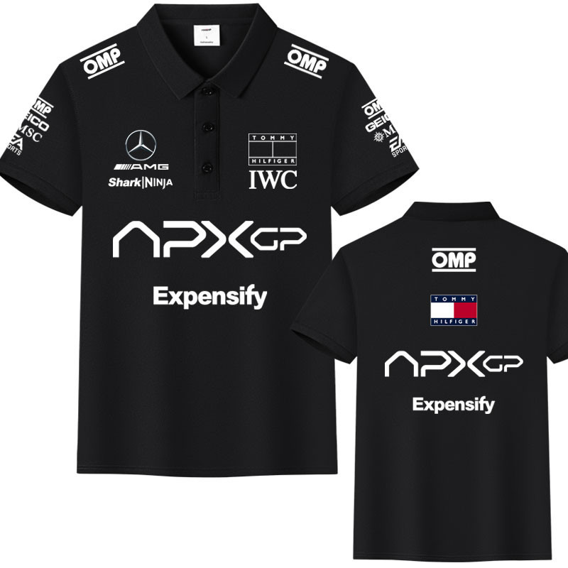 F1 Speedster ภาพยนตร์ Racer APXGP เดียวกันปกผู้ชายสบายๆหลวม IWC Top POLO 2 M~3XL