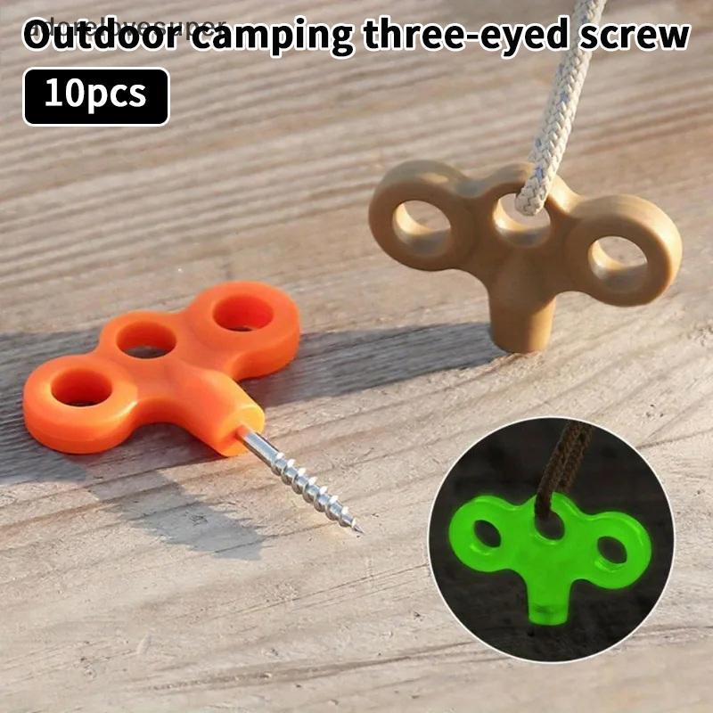 AD1VN 10 ชิ้นสแตนเลส Ground Anchors สําหรับ Camping, แทรมโพลีนและเต็นท์กลางแจ้ง Martijn