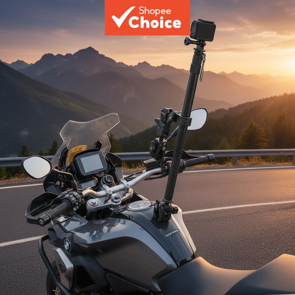 ตัวยึดกล้อง MDL 3531 สําหรับมอเตอร์ไซค์สําหรับการถ่ายภาพ