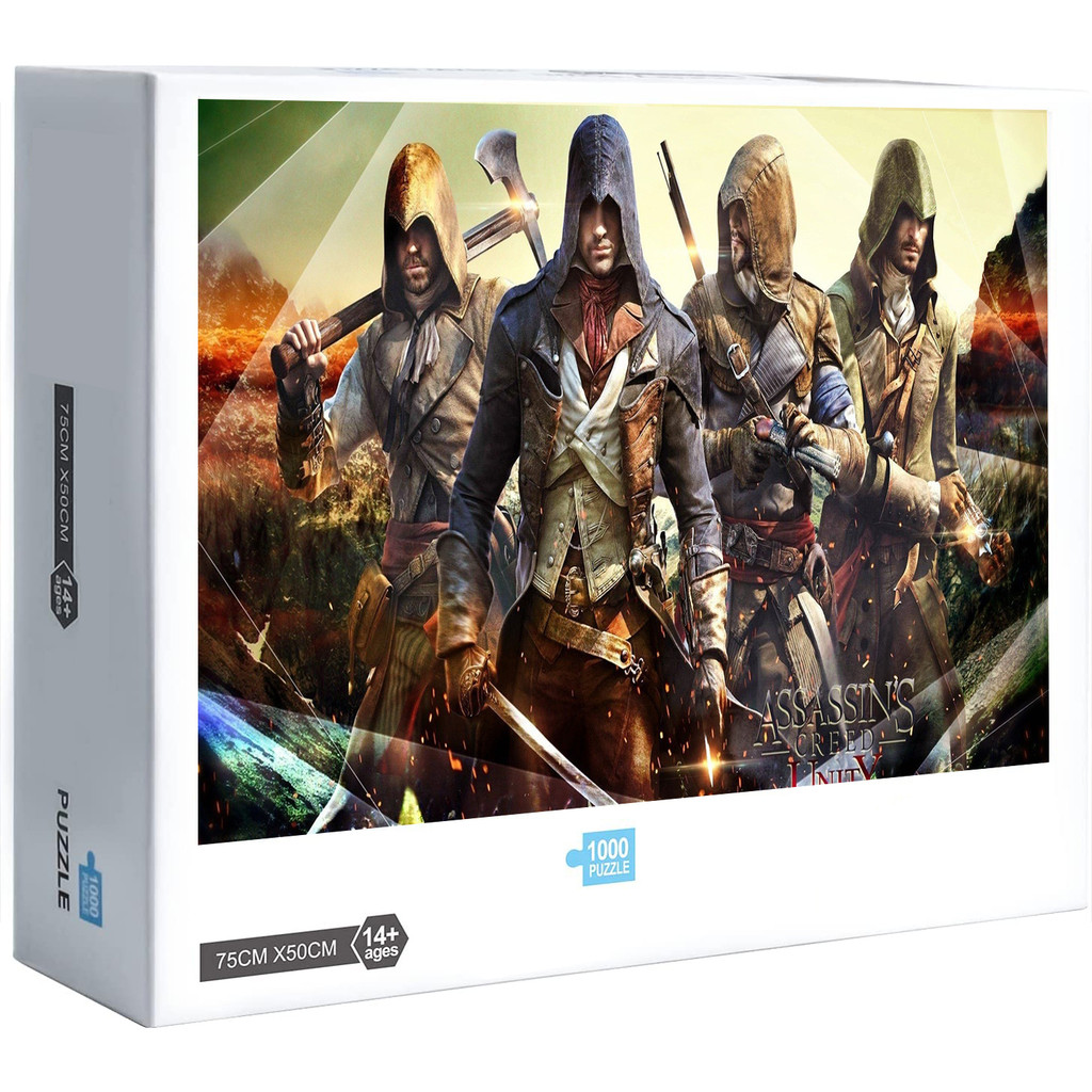 ใหม่ Assassins Creed Unity 300 500 1000 ชิ้นจิ๊กซอว์ปริศนาตกแต่งบ้านเกมของขวัญ T