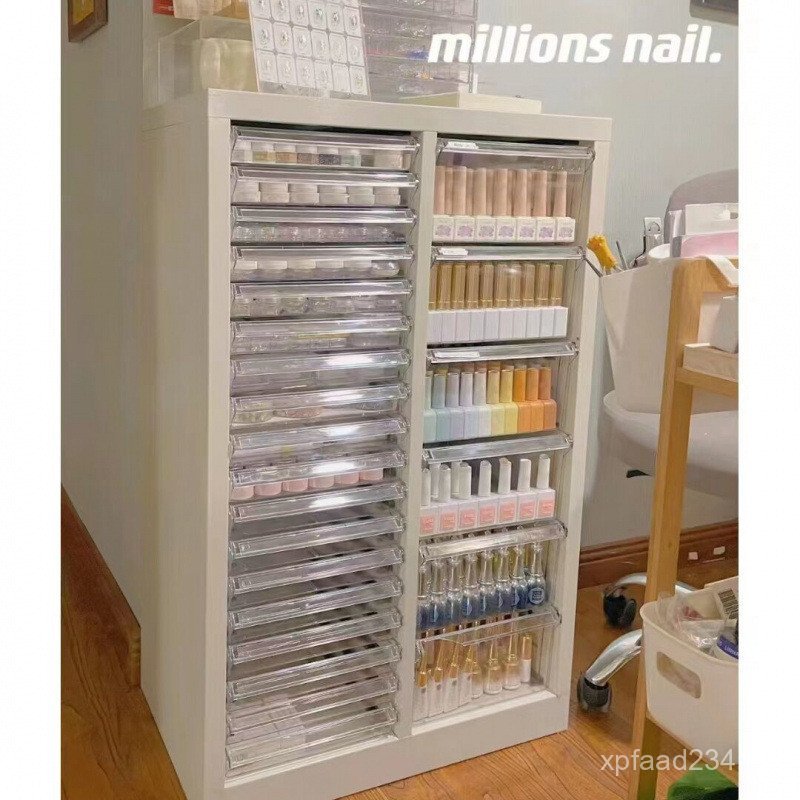 ความงามตู้เครื่องสําอางเบเกอรี่ลิ้นชักประเภทเล็บแฟ้มตู้ตู้เก็บ Multi-Layer A4 เครื่องประดับ Tidy-up 