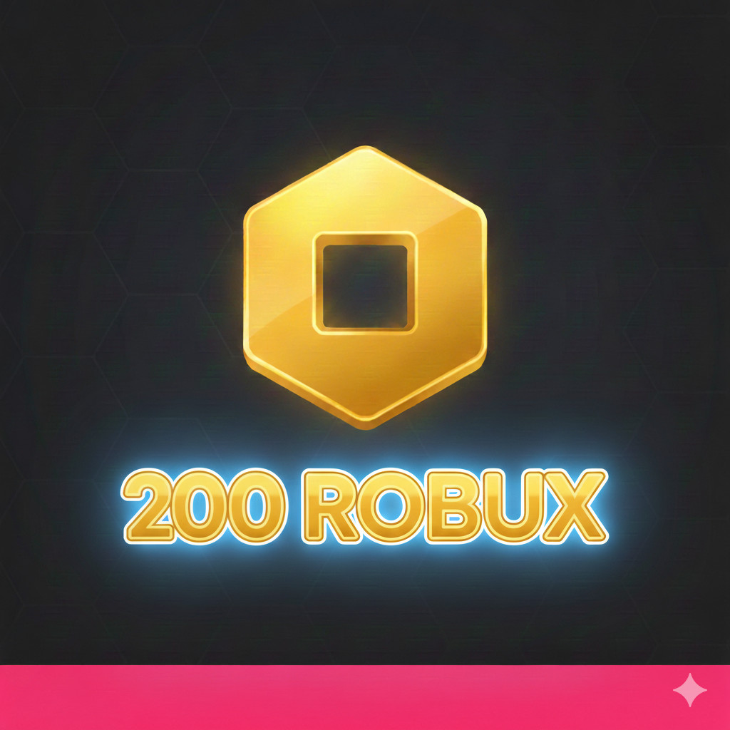 Roblox 200 Robux เติมโรบักซ์ (Roblox) ราคาถูก ส่งจริง  ขนาด10x10