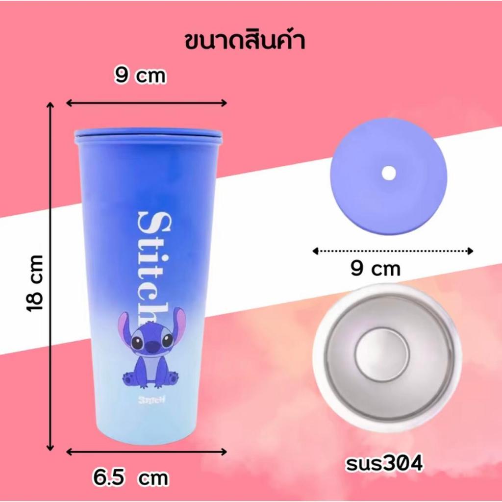 【พร้อมส่งจากไทย】แก้วเก็บอุณหภูมิแบบไล่สี ลายน่ารักๆ เรียบง่าย คุ้มค่า คุ้มราคา 710 มล. วัสดุสแตนเลส - รูปที่ 4