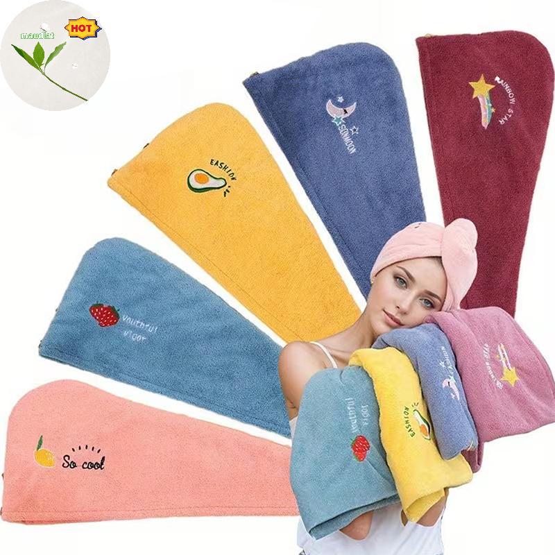 Mud Quick-Dry Super Absorbent Coral Velvet Dry Bath พร้อมปุ่มสําหรับสปา, ความงาม, หลังการอาบน้ําและดูแลเส้นผม EN - รูปที่ 3