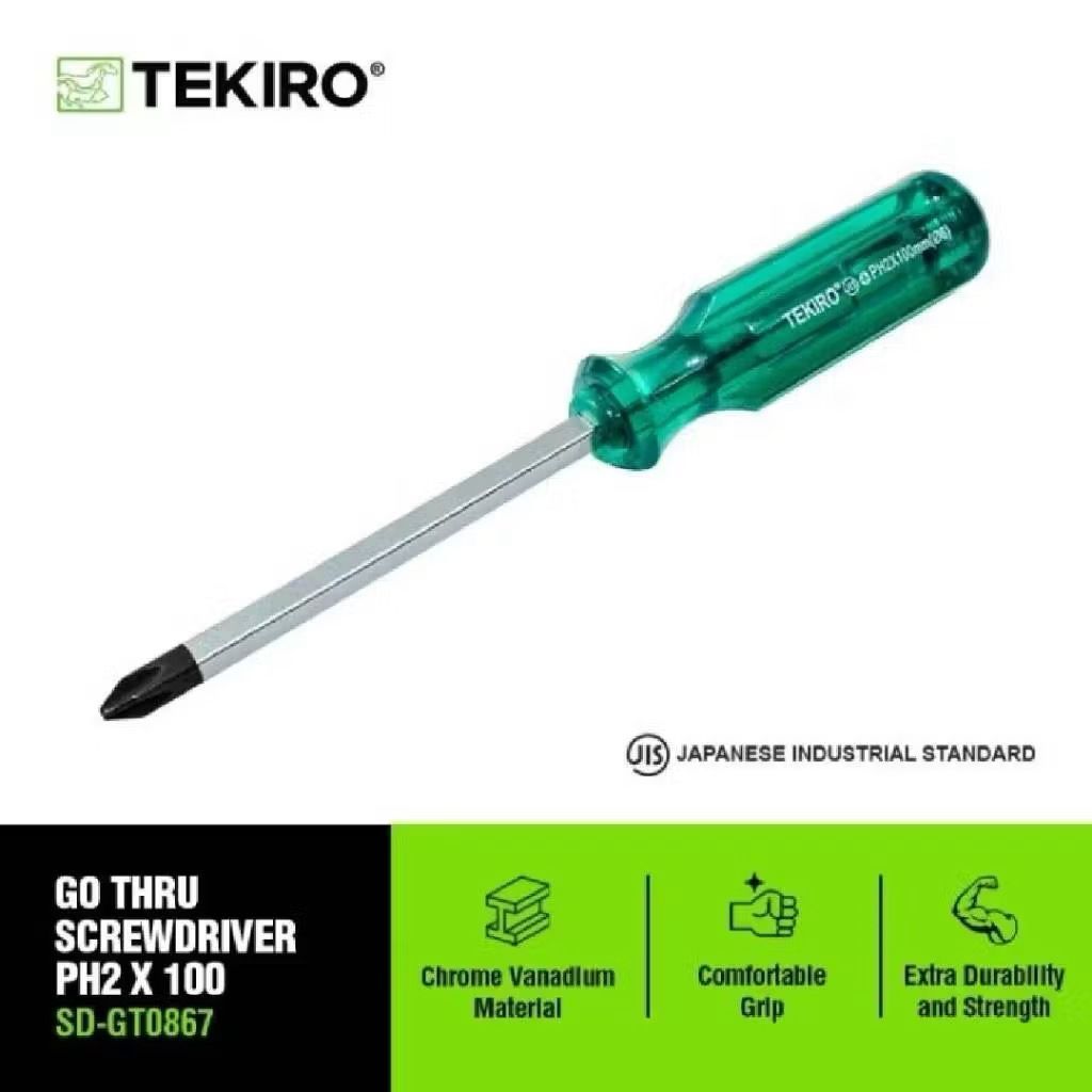 TEKIRO Original PH2 x 100 Plus ไขควงกระแทก / PH2 x 100mm Plus ไขควง / PH2 x 125 mm / PH2 x 150mm / P