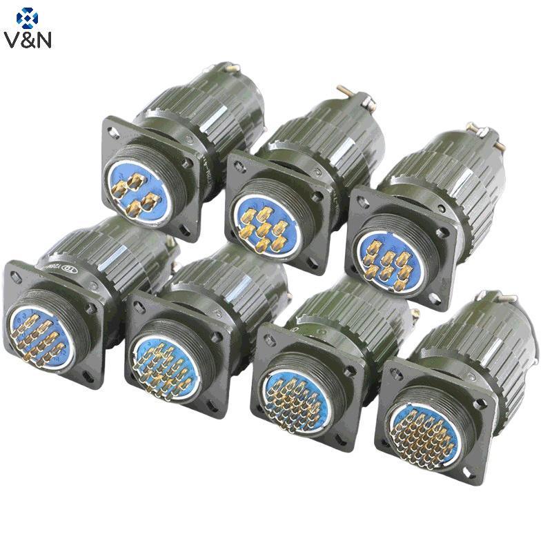 V&N 1 ชิ้นชายหญิงสาย Joint Connector 2/3/4/5/7/10/14/16 Pin YP21 21 มม.ปลั๊กการบินซ็อกเก็ต Y2M Conne