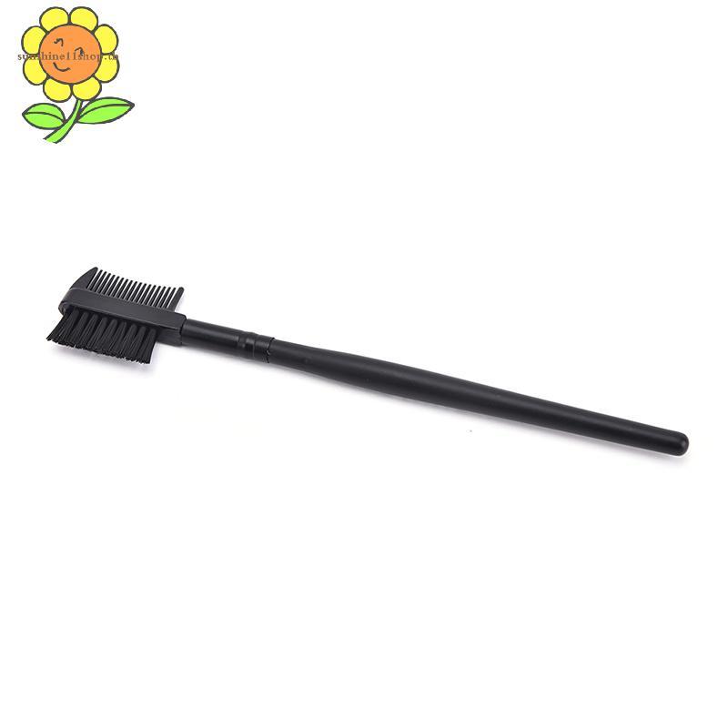 SUNSHOP Girls 2 in 1 Eyebrow Eyelash Dual-Comb Extension Brush เครื่องสําอางแต่งหน้า Tool1z TH