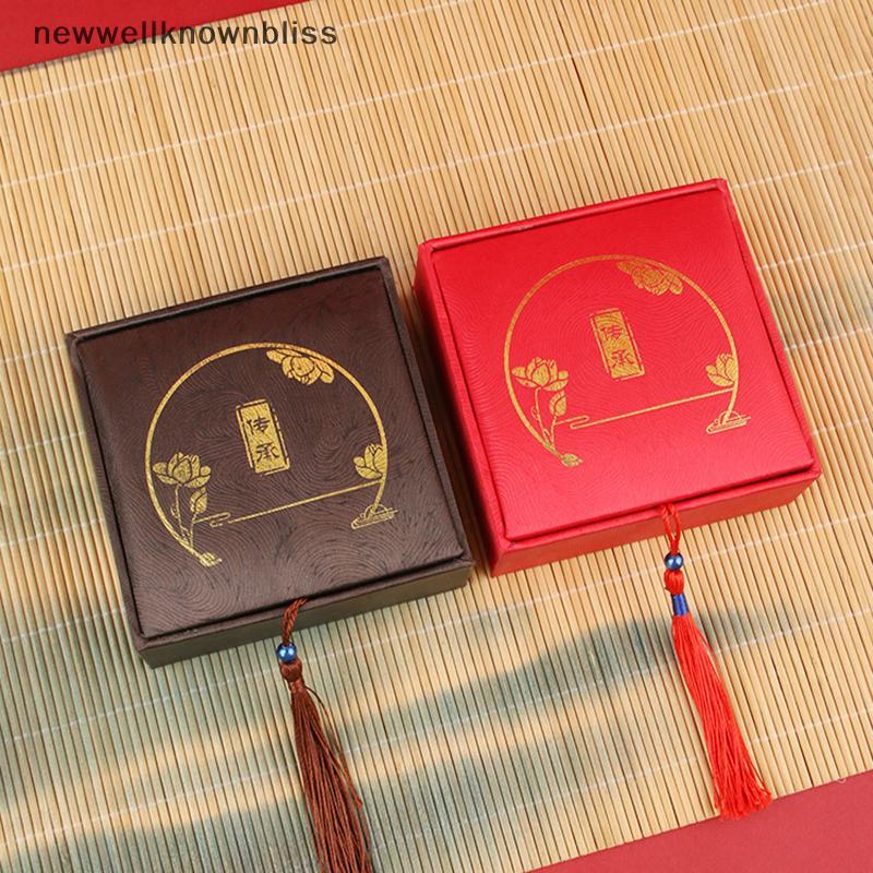 Newwellknownbliss Vintage sel กล่องเครื่องประดับสร้อยคอหยกกําไลข้อมือสร้อยข้อมือจี้กล่องเก็บเครื่องป