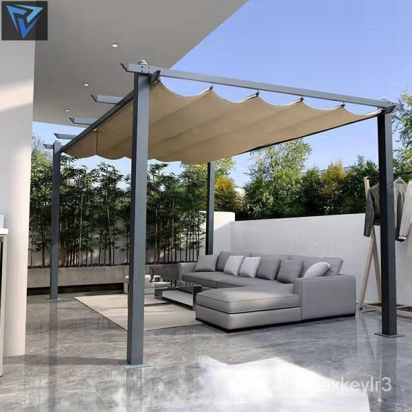 Garden outdoor pavilion leisure courtyard canopy parking shed aluminum alloy sun canopy grape rack t