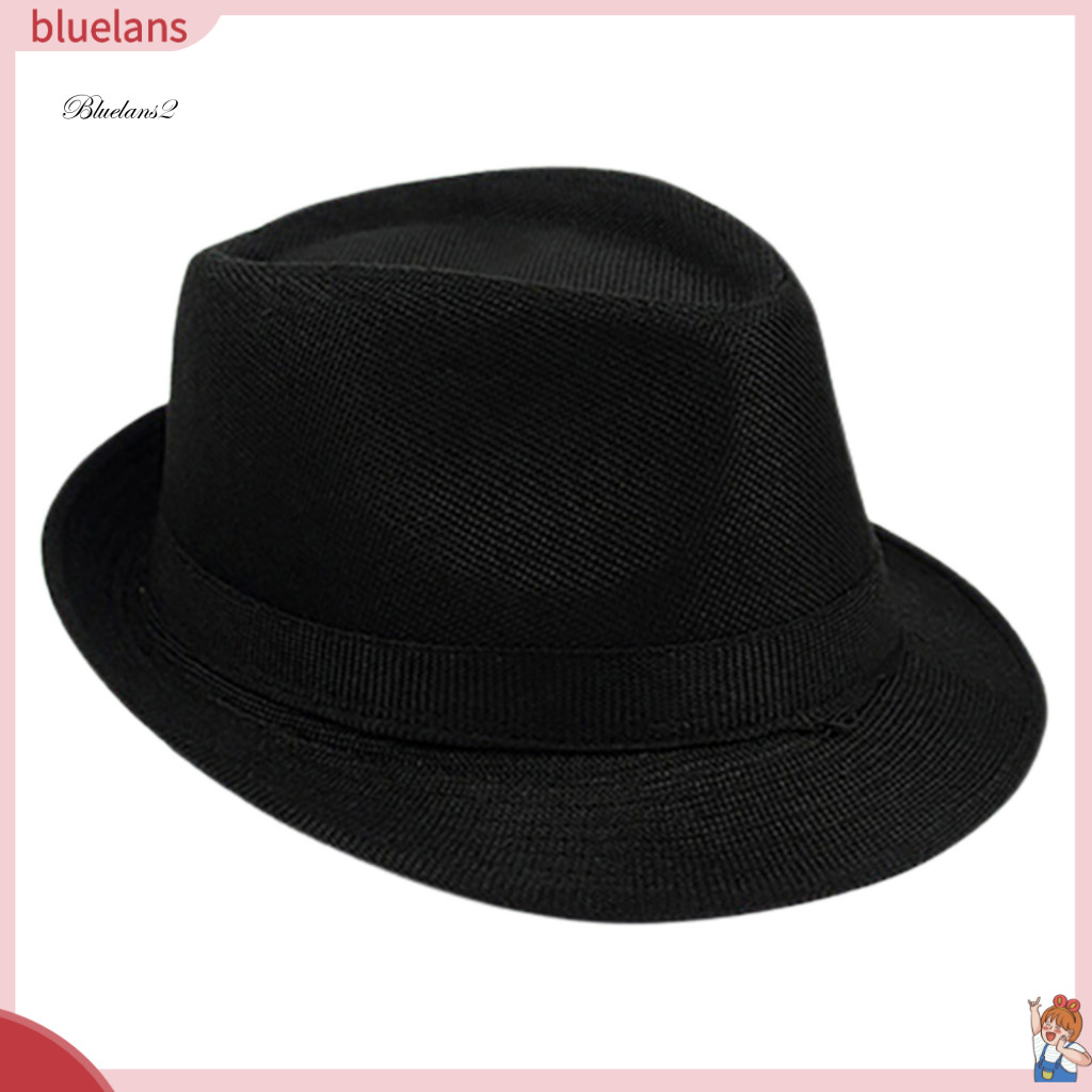 BLU England Hat ประณีต Unisex หมวกแจ๊สปานามาขนาดใหญ่สําหรับกลางแจ้ง