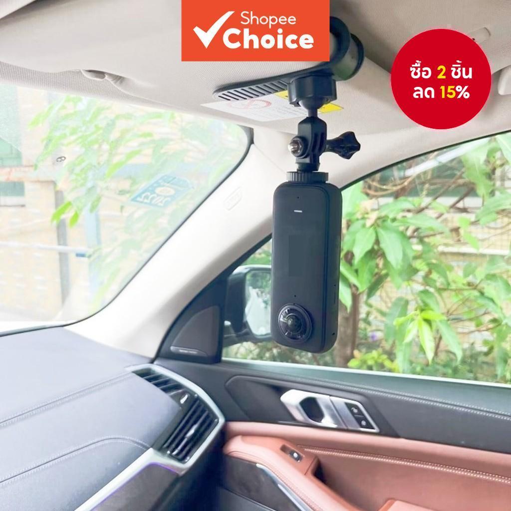 Quick Clip Mount Universal Ball J Hook สําหรับ Insta360 อุปกรณ์เสริม GO3 รถ Sunshade Holder 360 องศากีฬากล้องคลิปสําหรับ GoPro Insta360 SJCAM DJI อุปกรณ์เสริม