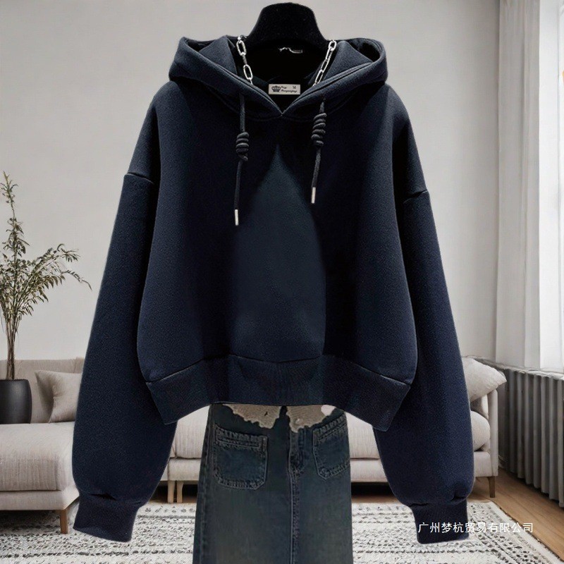 Angora Red Short Hoodie ผู้หญิง 20220251214