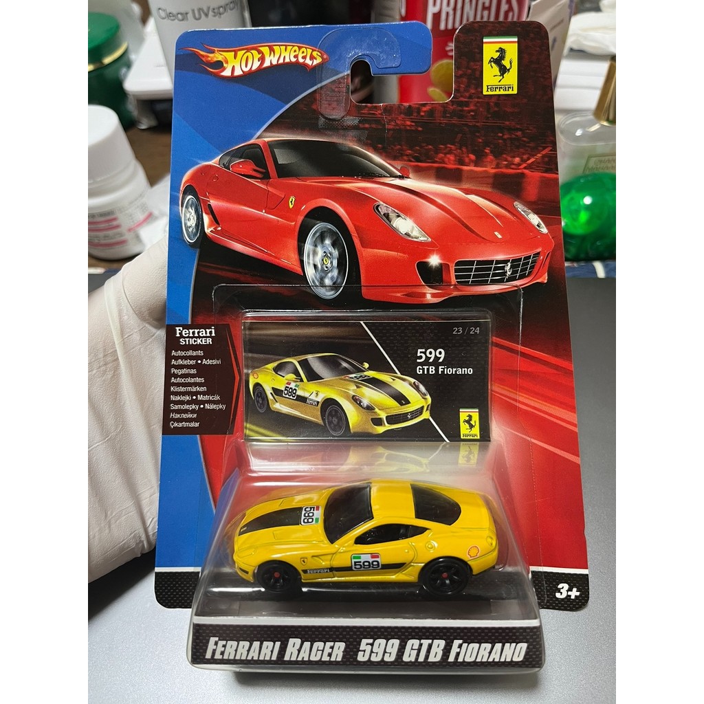 Hot Wheels Ferrari 60th Anniversary 599GTB Yellow Board Card Intact, Car Perfect Refreshing SF จัดส่