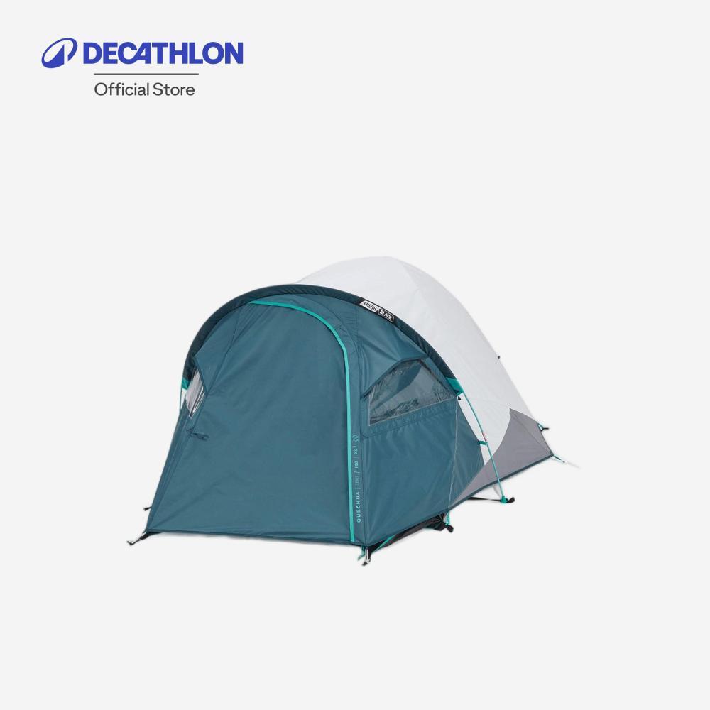 Decathlon Camping Tent Mh100 Xl เต็นท์ตั้งแคมป์ รุ่น Mh100 Xl Fresh&Black สำหรับ 2 คน - Black